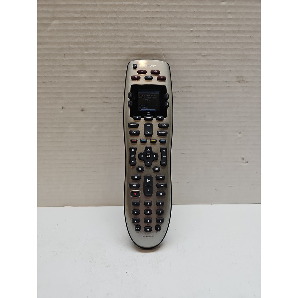 Genuine Logitech Harmony 650 Advanced Universal Remote Control | Works